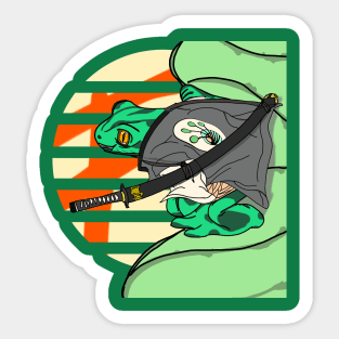 Samurai Frog Ronin - Summer Frog - Frogmurai Sticker